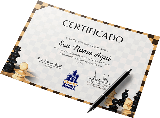 Curso gratuito de Xadrez - Avançado grátis - Curso online de Xadrez -  Avançado com certificado